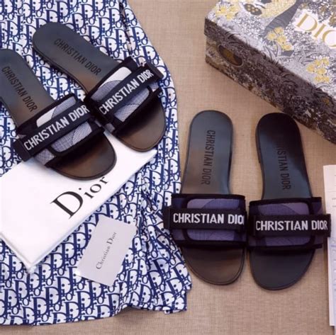 black dior revolution slides|christian Dior slides for sale.